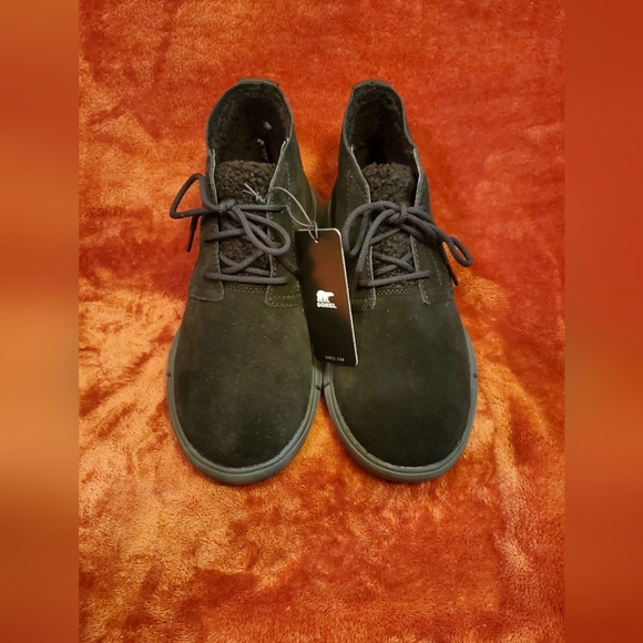 NEW SOREL BLACK SUEDE LEATHER WATERPROOF BOOTIES - Picture 4 of 6